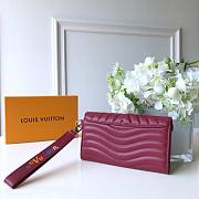 LOUIS VUITTON NEW WAVE LONG WALLET BURGUNDY - 5