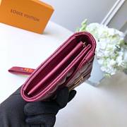 LOUIS VUITTON NEW WAVE LONG WALLET BURGUNDY - 4