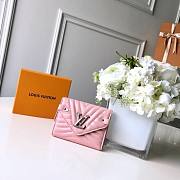 LOUIS VUITTON NEW WAVE COMPACT WALLET PINK - 1