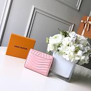 LOUIS VUITTON NEW WAVE COMPACT WALLET PINK - 2