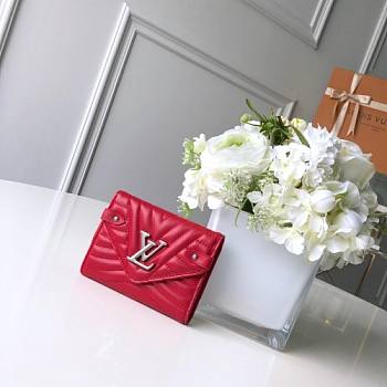 LOUIS VUITTON NEW WAVE COMPACT WALLET RED