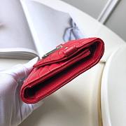 LOUIS VUITTON NEW WAVE COMPACT WALLET RED - 3