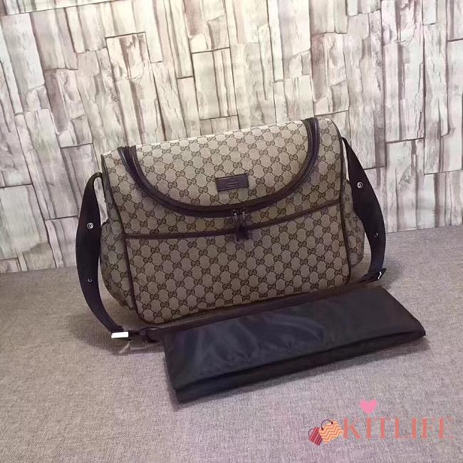 Gucci GG Supreme diaper bag Style ‎123326 K8K9R 8585 - 1