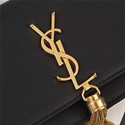 YSL KATE SHOULDER BAG BLACk WITH GOLD HARDWARE 20*17*6CM - 5