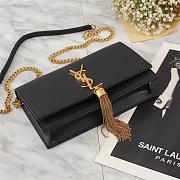 YSL KATE SHOULDER BAG BLACk WITH GOLD HARDWARE 20*17*6CM - 6