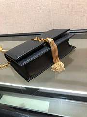 YSL Saint Laurent Caviar leather classic chain black bag 20*12.5*4cm - 4