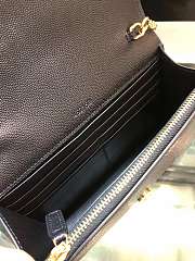 YSL Saint Laurent Caviar leather classic chain black bag 20*12.5*4cm - 2