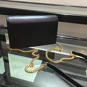 YSL Saint Laurent smooth leather classic chain black bag 20*12.5*4cm - 4