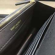 YSL Saint Laurent smooth leather classic chain black bag 20*12.5*4cm - 3