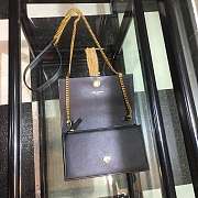 YSL Saint Laurent smooth leather classic chain black bag 20*12.5*4cm - 6