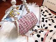 Chanel Woolen pearl bag Size : 19x12x5cm - 6