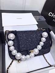 Forubags Chanel 2019ss Woolen pearl bag Size : 26CM - 3