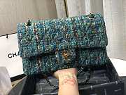 Chanel Tweed & Gold-Tone Metal double flap 25cm - 6