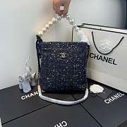 Chanel Pearl wool handbag Pearl handle 24*27*8cm - 1