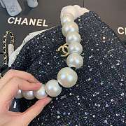 Chanel Pearl wool handbag Pearl handle 24*27*8cm - 3