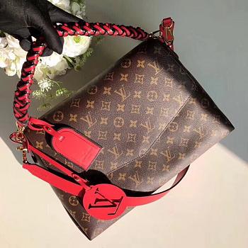 LOUIS VUITTON LV BEAUBOURG MM RED