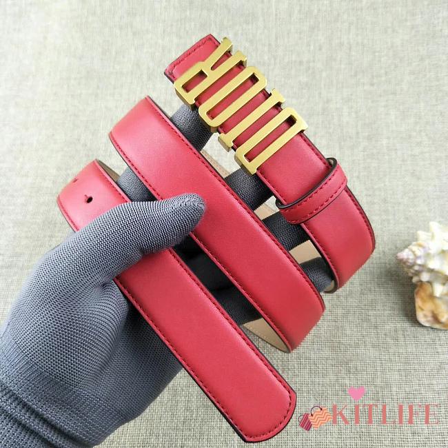 Dior women red belts 3.0cm - 1