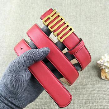 Dior women red belts 3.0cm