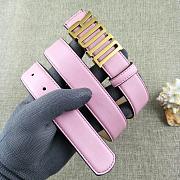 Dior women pink belts 3.0cm - 1