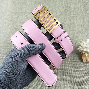 Dior women pink belts 3.0cm