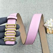 Dior women pink belts 3.0cm - 3