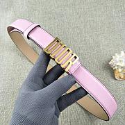 Dior women pink belts 3.0cm - 4