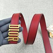Dior women red belts 3.4cm - 4