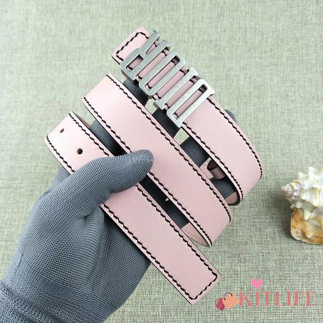 Dior women pink belts 3.4cm - 1