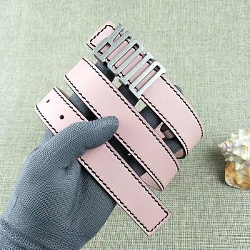 Dior women pink belts 3.4cm