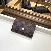 LOUIS VUITTON 6 KEY HOLDER Rose Ballerine N41624 - 1