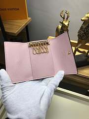 LOUIS VUITTON 6 KEY HOLDER Rose Ballerine N41624 - 3