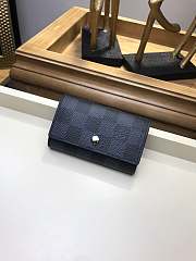 LOUIS VUITTON 6 KEY HOLDER Damier Graphite Canvas N62662 - 6