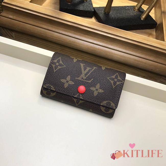 LOUIS VUITTON 6 KEY HOLDER RED - 1