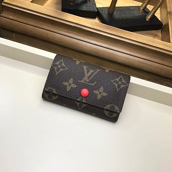 LOUIS VUITTON 6 KEY HOLDER RED