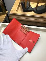 LOUIS VUITTON 6 KEY HOLDER RED - 5