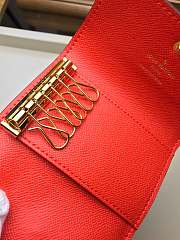 LOUIS VUITTON 6 KEY HOLDER RED - 6
