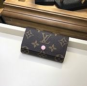 LOUIS VUITTON 6 KEY HOLDER PINK - 1