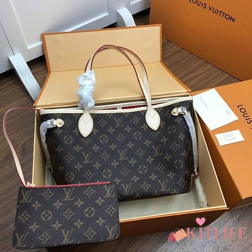 Louis Vuitton Neverfull PM-Red Interior29*12.5*22CM - 1