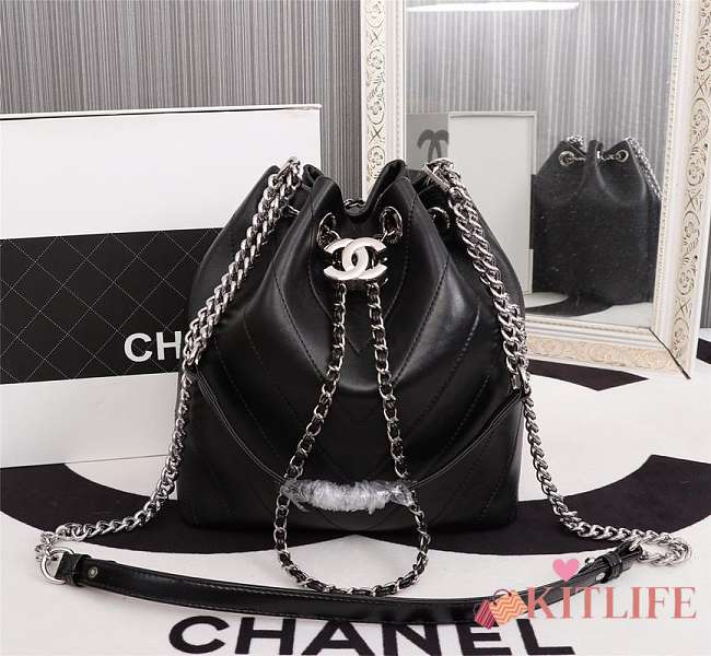 Forubags Chanel black bucket  bag - 1