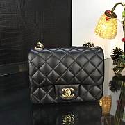 Chanel Mini Flap Bag Lambskin Leather With Gold&Silver Hardware 17CM - 3