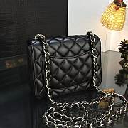 Chanel Mini Flap Bag Lambskin Leather With Gold&Silver Hardware 17CM - 6