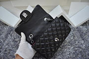 Chanel Black Lambskin Leather Flap Bag With Gold / Silver Hardware Size:20cm - 5