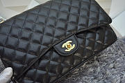 Chanel Black Caviar Leather Flap Bag With Gold / Silver Hardware Size 33cm - 3