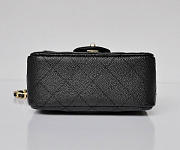 Chanel Black Caviar Leather Flap Bag With gold Hardware - 5