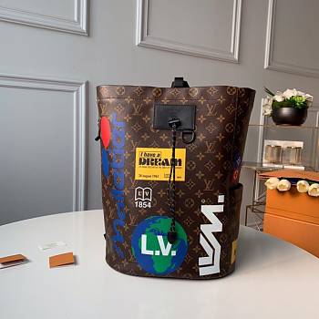 LOUIS VUITTON CHALK BACKPACK M44615