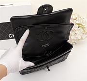 Forubags Chanel lambskin black flapbag with gun black metal - 6