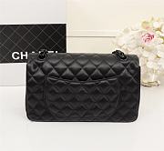 Forubags Chanel lambskin black flapbag with gun black metal - 4