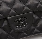 Forubags Chanel lambskin black flapbag with gun black metal - 2