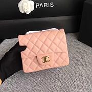 Forubags Chanel Mini Flap Pink Bag Lambskin Leather With Gold Hardware - 1