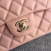 Forubags Chanel Mini Flap Pink Bag Lambskin Leather With Gold Hardware - 5